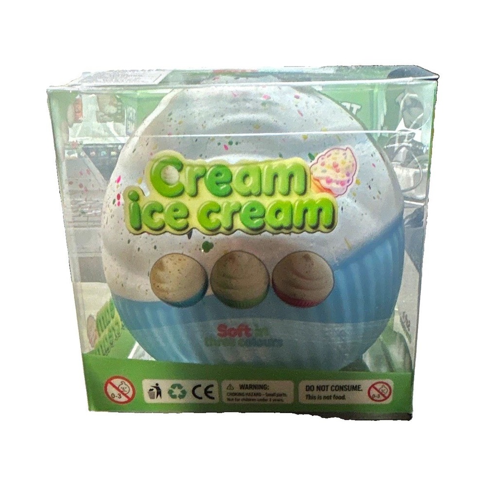 Unbranded Jumbo Squishy Toy OS Green Blue White NEW Cream Ice Cream Cupcake